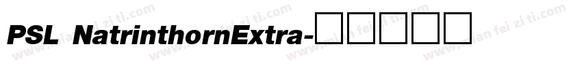 PSL NatrinthornExtra字体转换